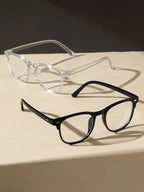 1PC/2PCS Fashion Pentos Plastic Frame Anti-Blue Light Clear Glasses For Daily Office Reading Life Eye Protection Accessories.
