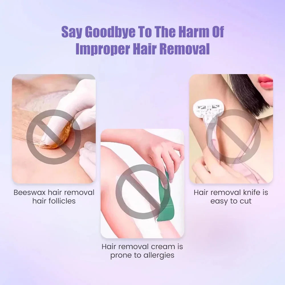 2025 New 2in1 Electric Razor for Women Painless Hair Removal Rechargeable Body Trimmer Underarm Mustache Epilator Shaver