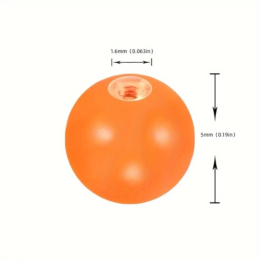 10/50/100pcs Men's Acrylic Round Balls Assorted Varieties Suitable For DIY Piercing Jewelry Such Earrings/Tongue/Navel Rings