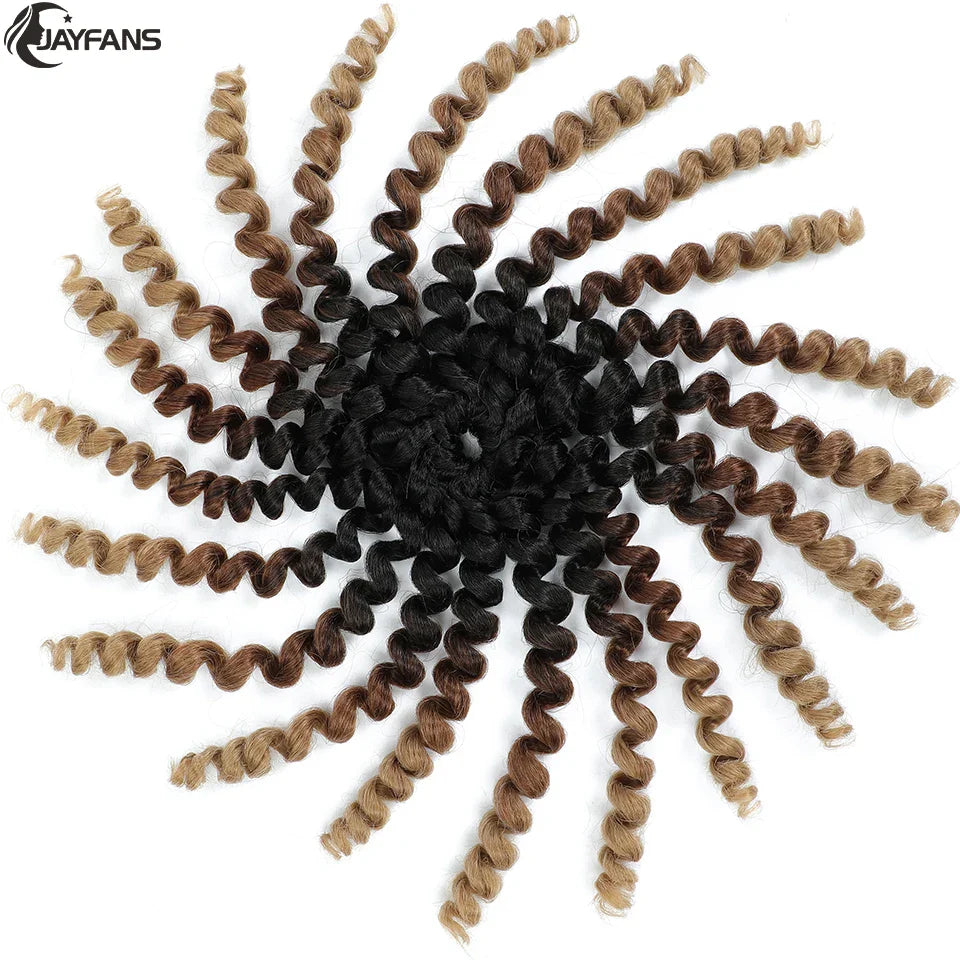 1- 5 Packs 8 inch Jumpy Wand Curl Jamaican Bounce Crochet Hair Natural Black Wand Curls Crochet Hair Short Curly Crochet Braids