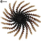 1- 5 Packs 8 inch Jumpy Wand Curl Jamaican Bounce Crochet Hair Natural Black Wand Curls Crochet Hair Short Curly Crochet Braids