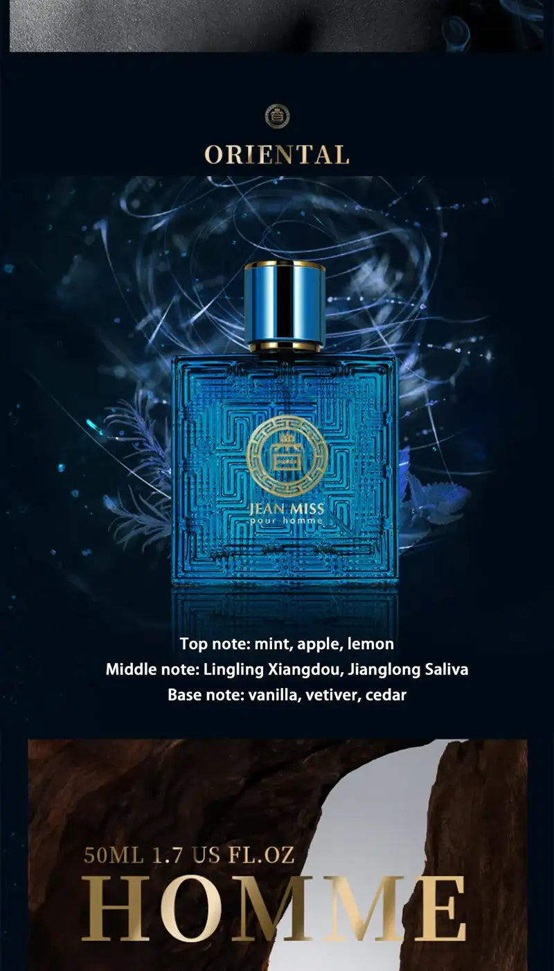 Ares Men's Perfume - 50ml, Fresh Light Fragrance, Woody Scent, Ideal for Daily Use ,Charming perfume, a must-have for a date