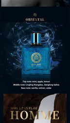 Ares Men's Perfume - 50ml, Fresh Light Fragrance, Woody Scent, Ideal for Daily Use ,Charming perfume, a must-have for a date