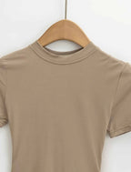 2025 New High Quality Casual T shirt Sexy Slim Short Sleeves Fashion Trend Solid Women Clothing y2k Tops