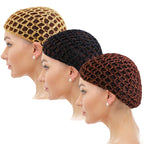 2/3PCS/LOT Hair Net Sleeping Cap Daily Use Breathable Mesh Crochet Hair Net Hair Care Cap Mesh Cap Dome Cap Turban Hat