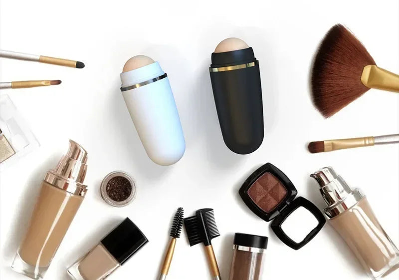 1PC Oil-absorbing Roller Volcanic Stone Facial Oil Removing Portable  Skin Care Tool Beauty Stick Minimize Pores Beauty Tools