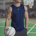 2025 New Summer Marathon Quick Dry Sports Tank Top Men's Sleeveless Tank Top Running Training Basketball Loose Fit Tank Top