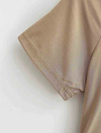 2025 New High Quality Casual T shirt Sexy Slim Short Sleeves Fashion Trend Solid Women Clothing y2k Tops