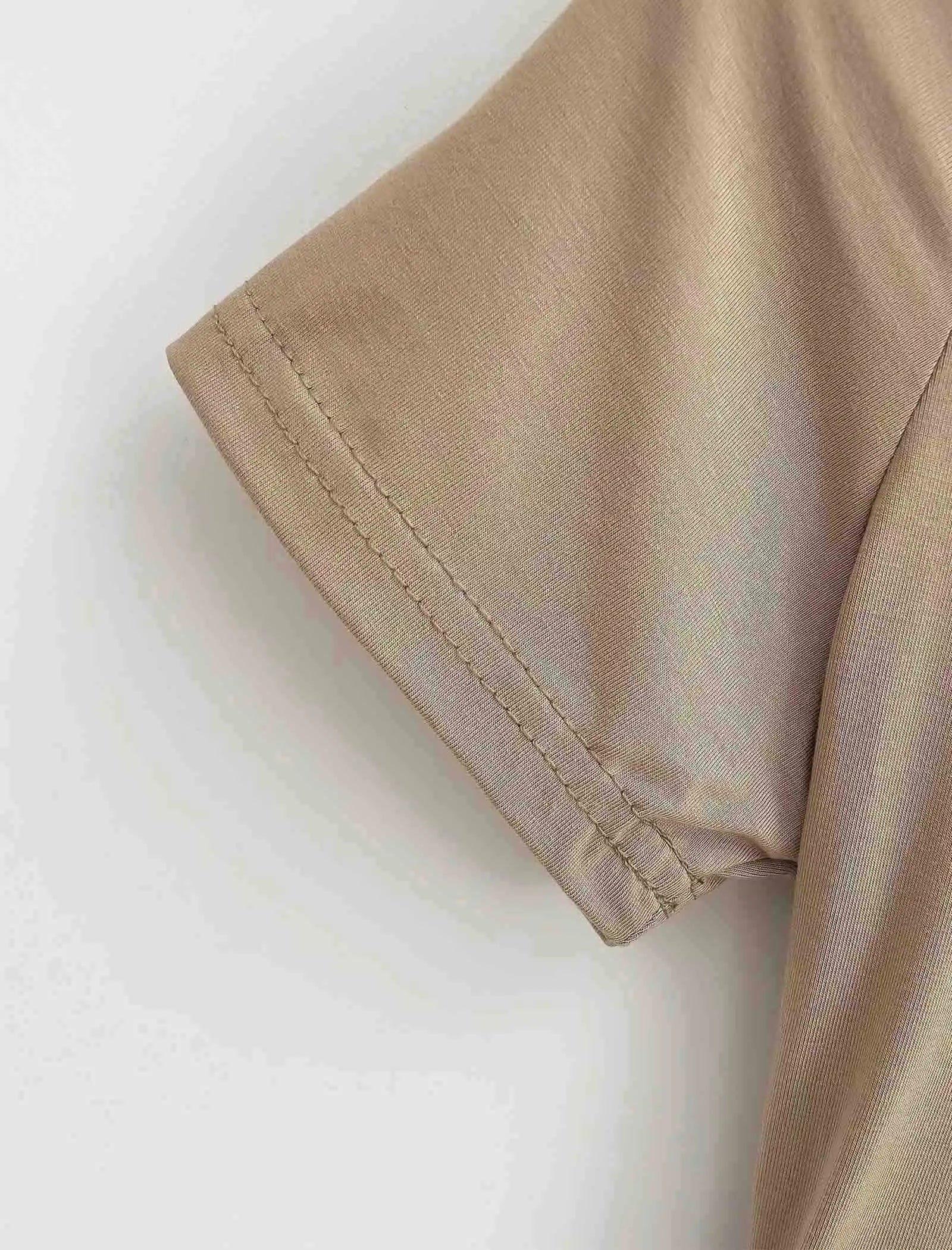 2025 New High Quality Casual T shirt Sexy Slim Short Sleeves Fashion Trend Solid Women Clothing y2k Tops