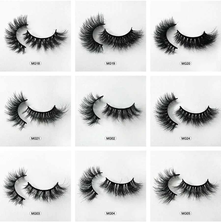 Dropshiping Makeup  Mink Lashes Fluffy Soft Full Fake Eyelashes Natural False Eyelashes Wispy Lash Extension