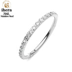 316L Stainless Steel Zircon CZ Hinged Segment Nose Septum Clicker Ring Round Earrings Hoops Ear Tragus Helix Piercing Jewelry