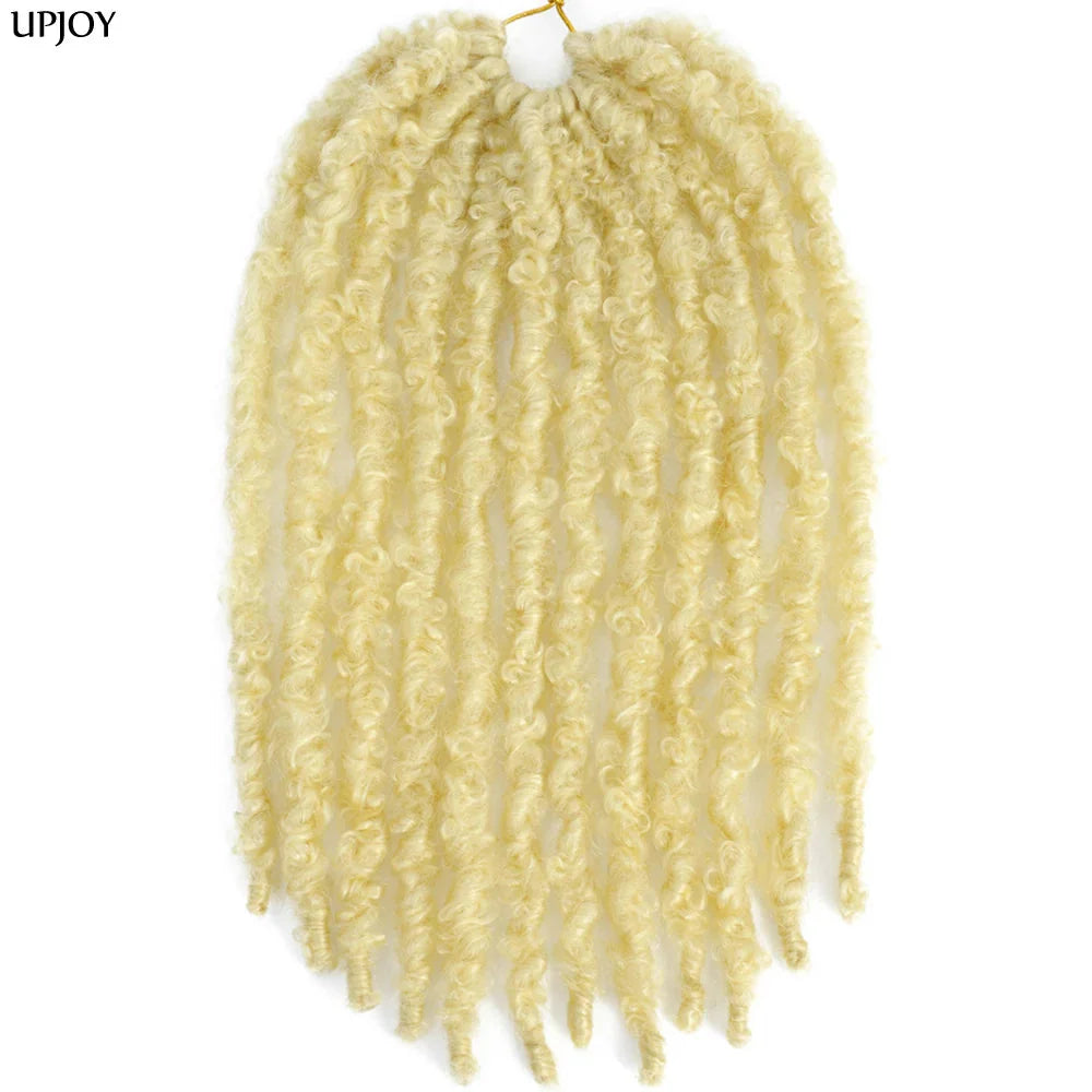 Butterfly Locs Crochet Hair 12 inch Handmade Butterfly Soft Locs Crochet Hair Extensions Synthetic Braiding Hair 12Strands/pack