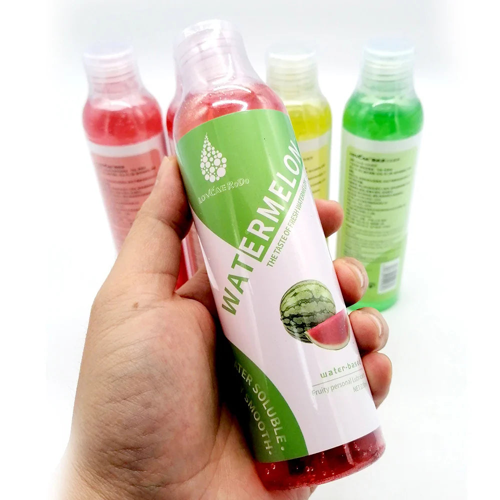 200ml Fruit Flavor Sex toy for women men Lubricant Sex Water-based Blueberry Strawberry Peach Sex Oil Vaginal Anal Gel Adults 18