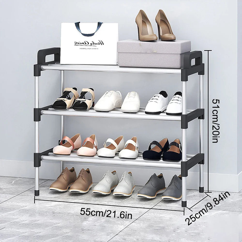 3-7Floor Simple Shoe Rack Multi Layer Dustproof Household Doorstep Shoe Cabinet Storage Space Saving Assembly Of Small Shoe Rack