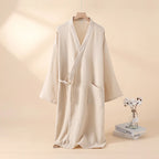 2025 Japanese New Spring/Summer Couple Kimono Robe 100% Cotton Crepe Cloth Men's and Women's Bathrobe Thin Home Sleeping Robe
