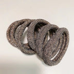 6PCS Women Glitter Hair Scrunchies Girls Elastic Hair Rubber Bands Hair Holder/Gum Hair Accessories Ponytail Hair Holders