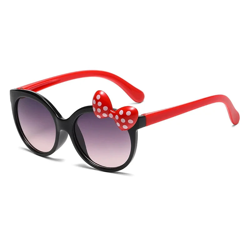 Disney Minnie Mouse Girls Sunglasses Figure Anime Kawaii UV Protection Summer Sunglasses Cute Funny Glasses Toys Birthday Gift
