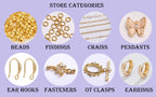 18K Gold Plated Split Rings Connecting Ring Brass Open Jump Rings Accessories For Jewelry DIY Jewelry Material Wholesale