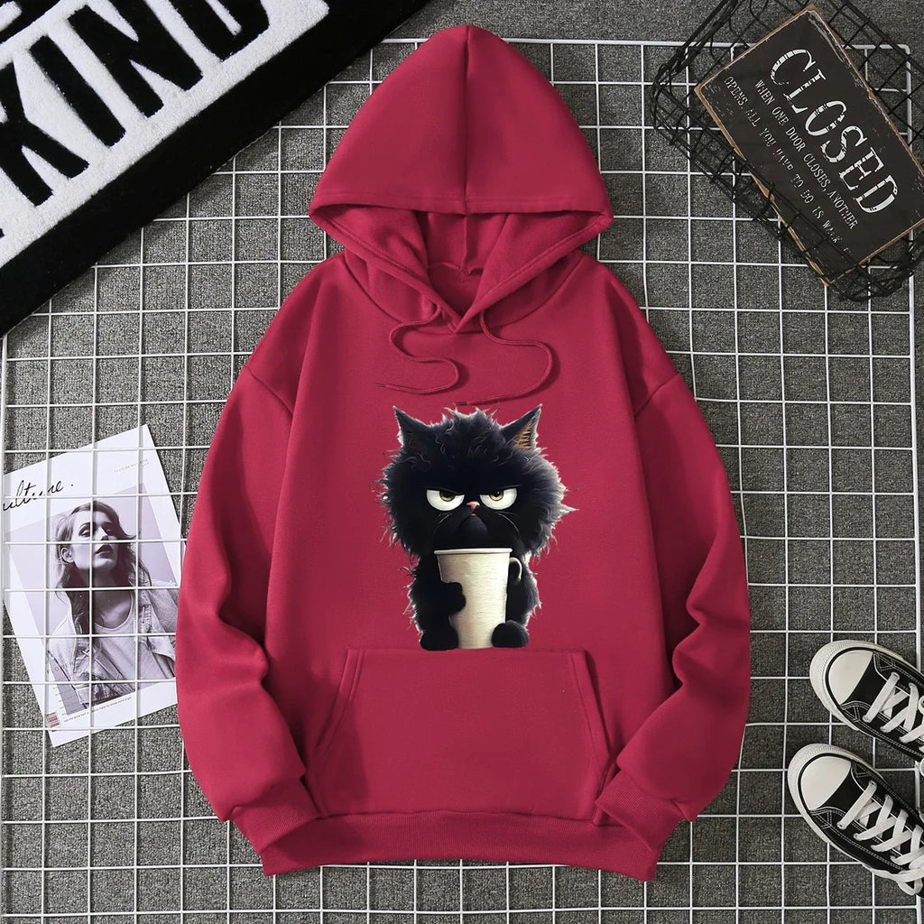 2025 Winter New Women's Hoodie High Street Unisex style Double Pockets Sweatshirts Outerwear Plus-Size Women's Clothing CYXX236