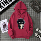 2025 Winter New Women's Hoodie High Street Unisex style Double Pockets Sweatshirts Outerwear Plus-Size Women's Clothing CYXX236