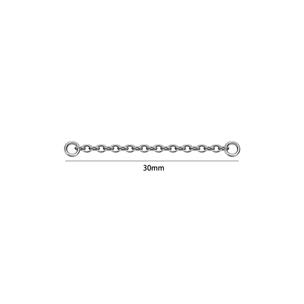 Dreamlee ASTM G23 Titanium Connector Chain For Nose Ring Hoop Clicker Cartilage Helix Body Piercing Jewelry Accessory