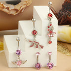 5PCS Cute Dangle Belly Ring Pack 14G Navel Piercing Bulk Sexy Belly Ring Set Belly Button Ring Lot Pircing Ombligo Jewelry