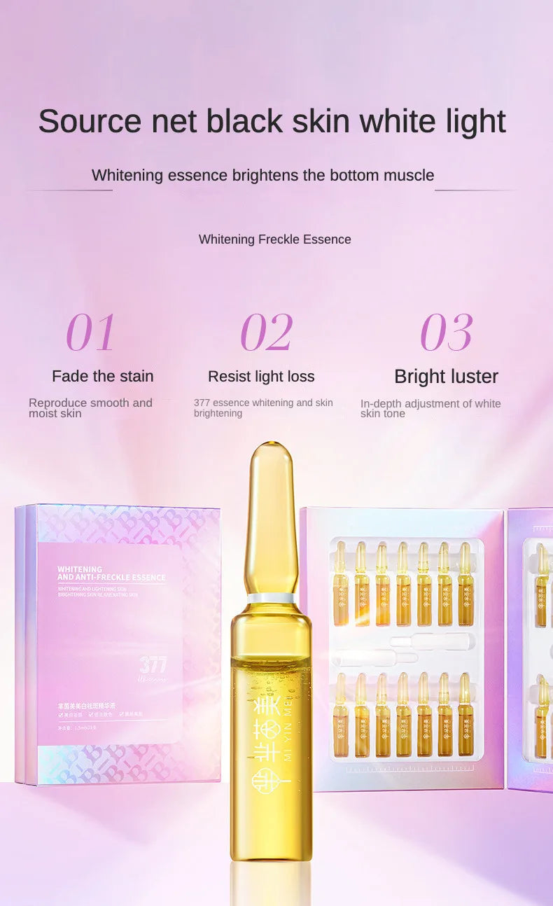 28 pcs/set 377 Whitening Ampoule Essence, Vitamin C Anti-Aging Essence, Niacinamide Brightening Essence Korean Skincare Products