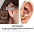 1/10Pc Stainless Steel Nose Ring CZ 16G Hinged Septum Clicker Segment Ear Tragus Cartilage Daith Lip Nose Body Piercing Jewelry