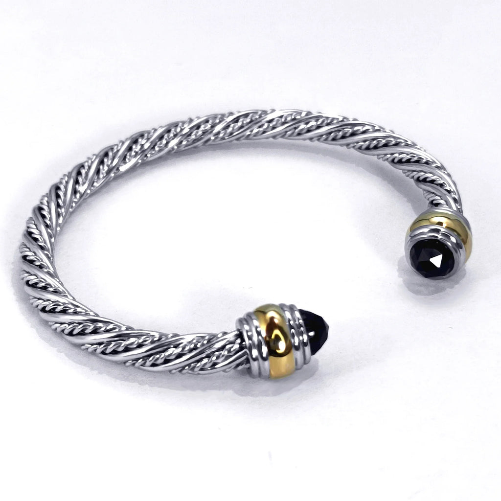 1PC Cable Bracelet for Women Gemstone Open Cuff Bracelet Bangle Bracelet Pearl Bracelet for Girls Best Gift for Women Friend