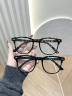 1PC/2PCS Fashion Pentos Plastic Frame Anti-Blue Light Clear Glasses For Daily Office Reading Life Eye Protection Accessories.