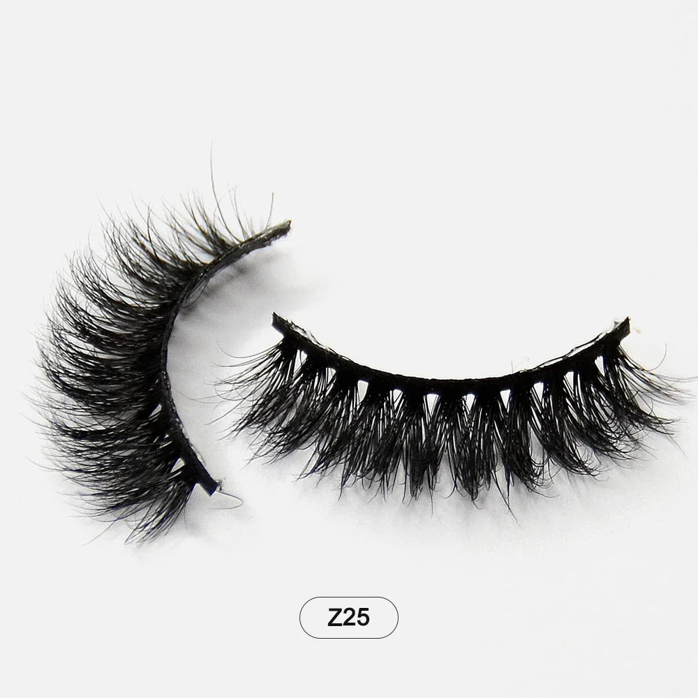 Dropshiping Makeup  Mink Lashes Fluffy Soft Full Fake Eyelashes Natural False Eyelashes Wispy Lash Extension