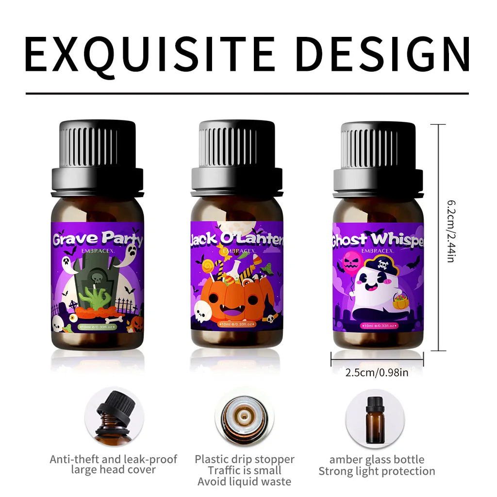 10ml Jack O'Lantern Essential Oil Halloween Gifts Pumpkin Fragrance Oil Halloween perfume Halloween candles Halloween decoration