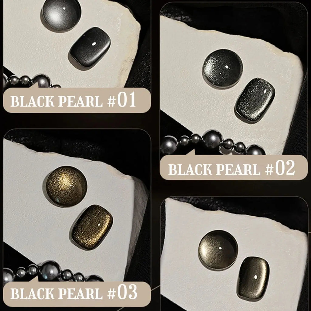 1-3pcs PSK 2025 New Whitening Purple Glass Beads Starry Crystal Nail Art Purple Glass Bead Cat Eye Gel Nail Polish Nail Supplies