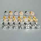 1PC ASTM F136 Titanium Flower CZ Labret Stud Internal Thread Piercing Lip Stud Daith Conch Earring Piercing Jewelry Wholesale