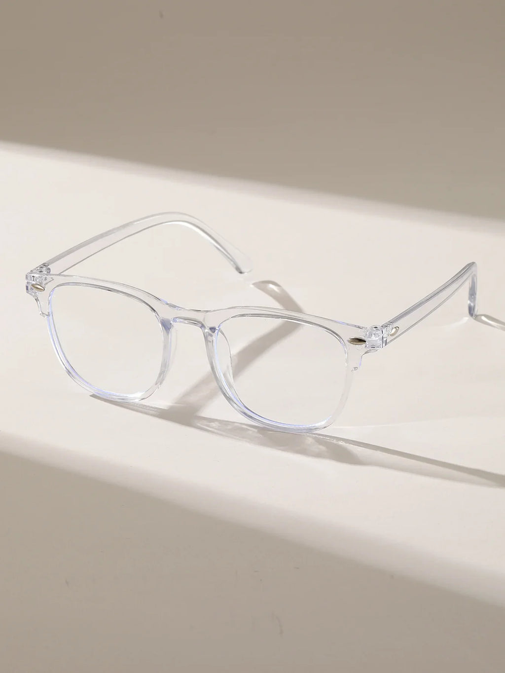 1PC/2PCS Fashion Pentos Plastic Frame Anti-Blue Light Clear Glasses For Daily Office Reading Life Eye Protection Accessories.