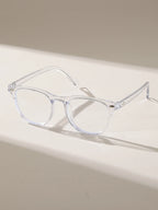 1PC/2PCS Fashion Pentos Plastic Frame Anti-Blue Light Clear Glasses For Daily Office Reading Life Eye Protection Accessories.