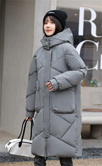 20 degrees Winter Women long Parkas Jackets Casual Hooded Thick Warm Windproof Parkas Coat Fashion Female outwear Long parkas