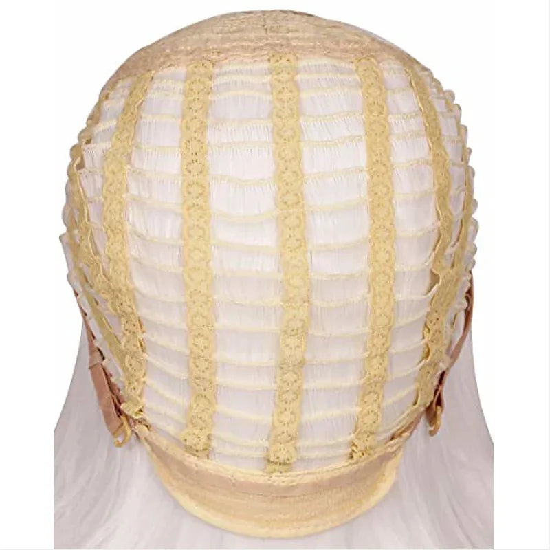 HAIRJOY Women Short  Straight  White Bob Wig with Bangs  Synthetic Hair for Daily Party Cosplay Halloween