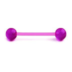 1PCS/4PCS Nipple Tongue Rings Straight Barbell 14G Stainless Steel Belly Button Rings Nipplerings Body Piercing Jewelry Purple