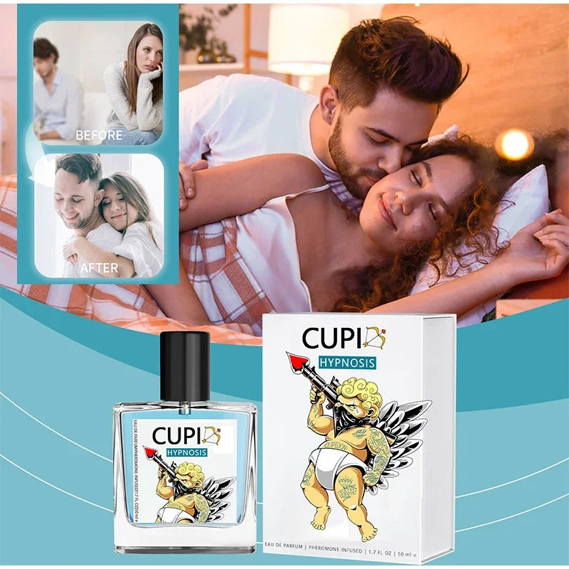 50ml Original Cupid Men's Pheromone Cologne Lasting Mature Hypnotic Rich Fragrance High Quality Hombre Perfume Body Spray