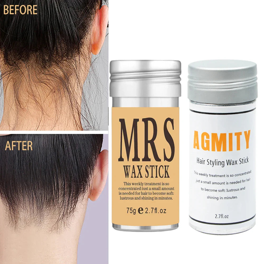 Hair Wax Stick Long Lasting Waterproof Portable Finishing Broken Hair Stick Hair Styling Tool