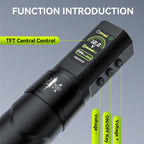 DM Wireless Tattoo Machine Kit Tattoo Pen Kit 4.0MM Stroke 1500mAh High-Capacity Battery For Permanent Makeup Tattoo Gun Kit