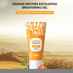 50g Orange Exfoliating gel for facial body scrub skin cleaning Gentle Orange Facial Scrub Body Cleansing Gel Dead Skin Remover