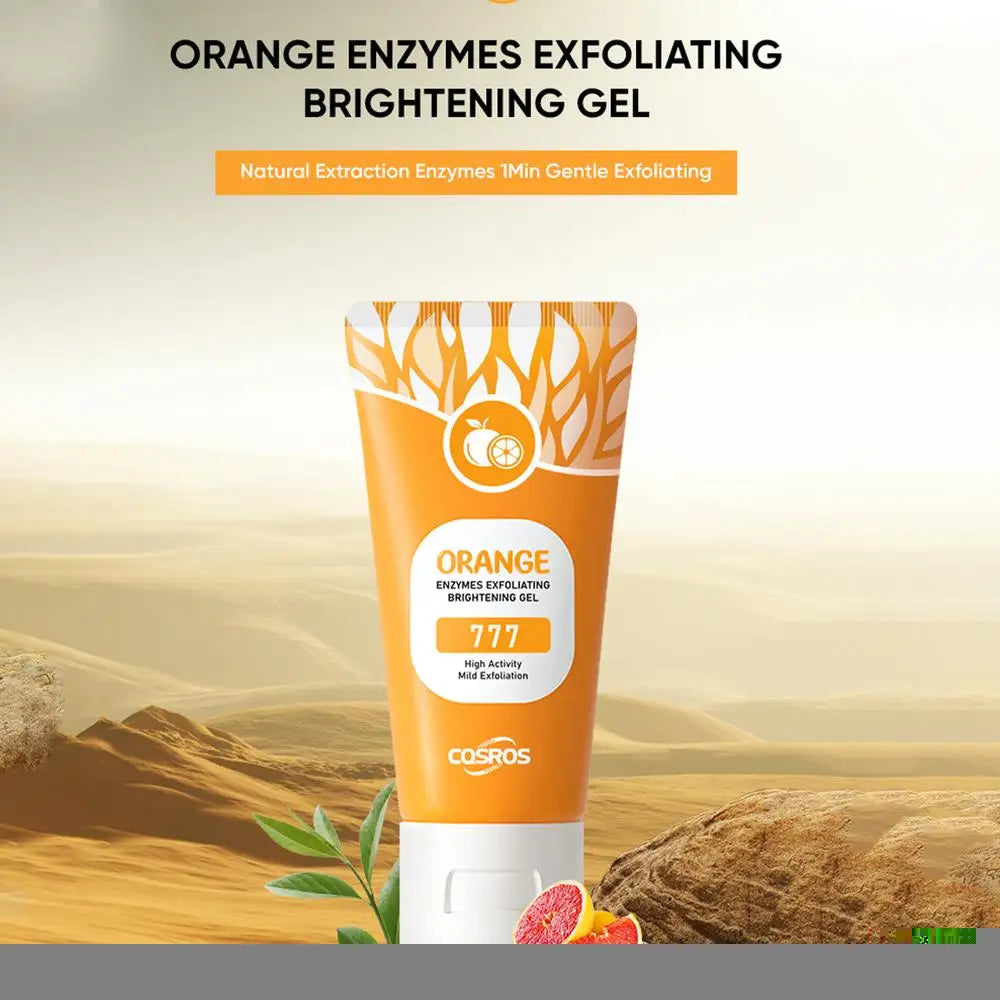 50g Orange Exfoliating gel for facial body scrub skin cleaning Gentle Orange Facial Scrub Body Cleansing Gel Dead Skin Remover