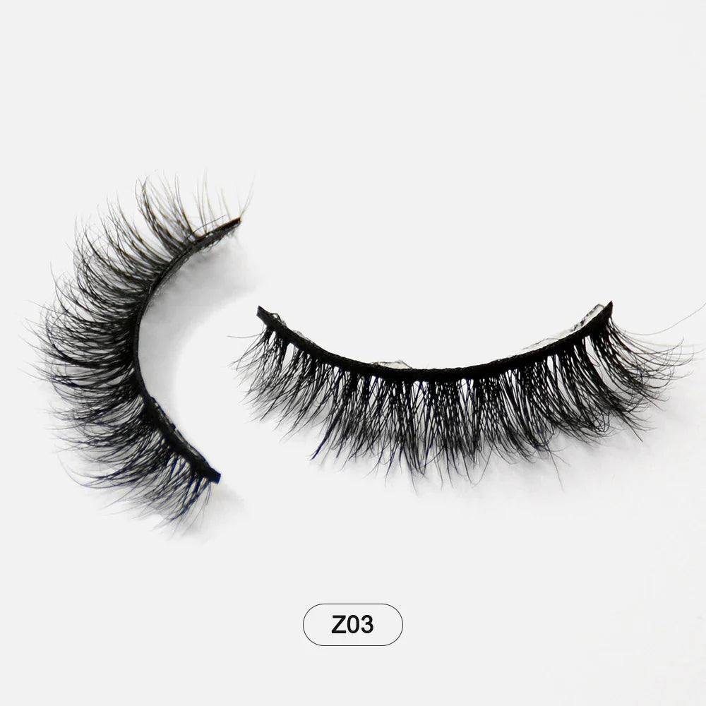 Dropshiping Makeup  Mink Lashes Fluffy Soft Full Fake Eyelashes Natural False Eyelashes Wispy Lash Extension