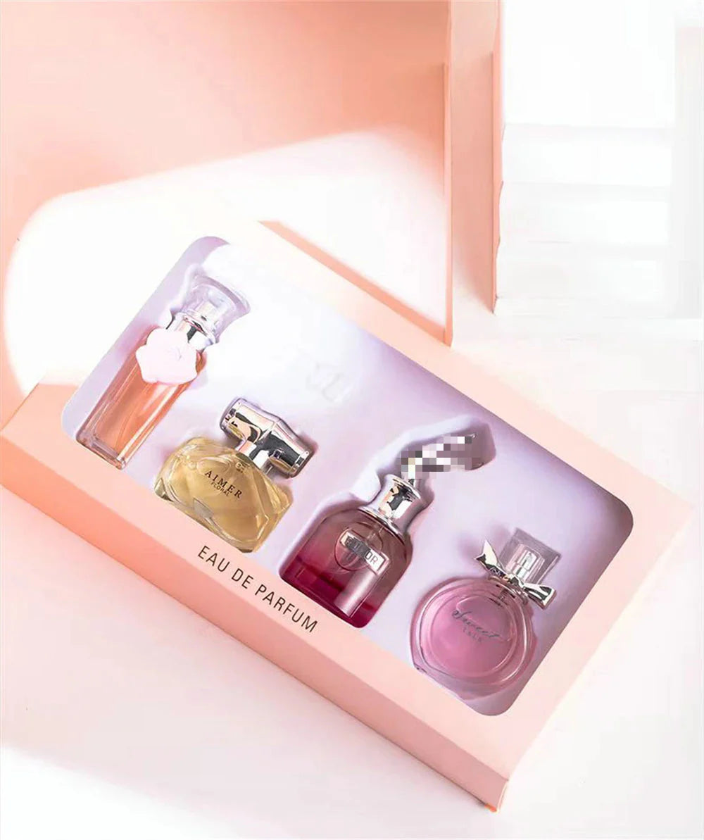Classic Brand Perfume Women Eau de Parfum Femme 100ml Club De Nuit Perfumes Feminino Gift Box 4Pcs Set Floral Fruity Scent Spray