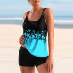 2024 Women's Sexy New Swimsuits Plus Size Printed Beachwear Summer Beach Ladies Casual Fashion Tankini Swim Wear