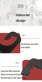 2024 Car Seat Headrest Hook Hanger Storage Organizer  Universal for Handbag Purse Coat Cell Phone Car Interior