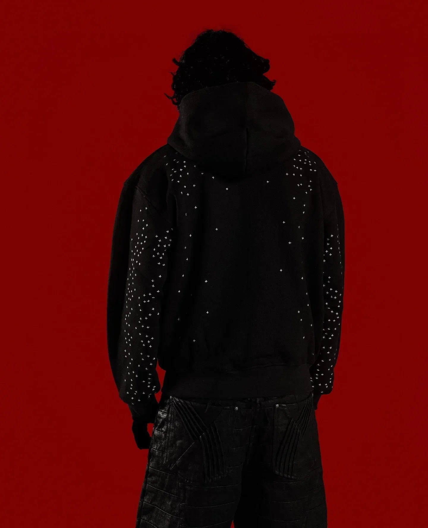 American Hip Hop Gothic Embroidery Oversize Fleece Zipper Hoodie Men's Y2K New Harajuku Punk Rock Couple Casual Joker Streetwear