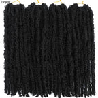 Butterfly Locs Crochet Hair 12 inch Handmade Butterfly Soft Locs Crochet Hair Extensions Synthetic Braiding Hair 12Strands/pack